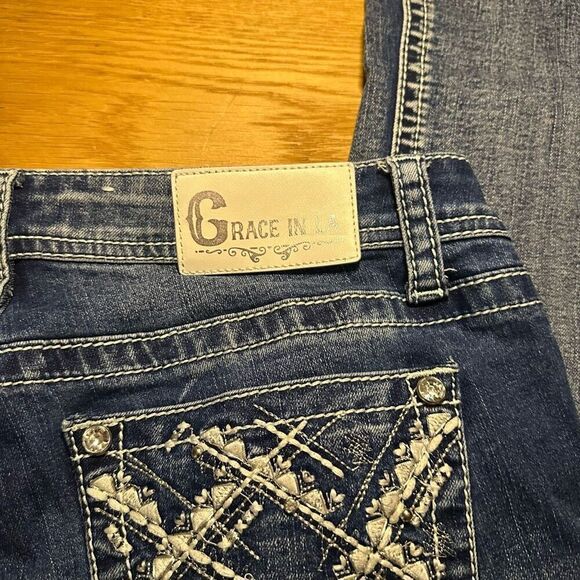 Grace in LA embellished jeans 11/30 - Picture 13 of 14
